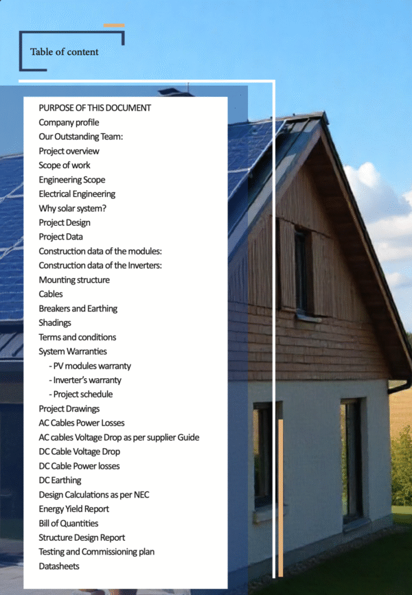 مشروع طاقة شمسية جاهز بقدرة 3 ميجاوات - الباقه الاساسيه